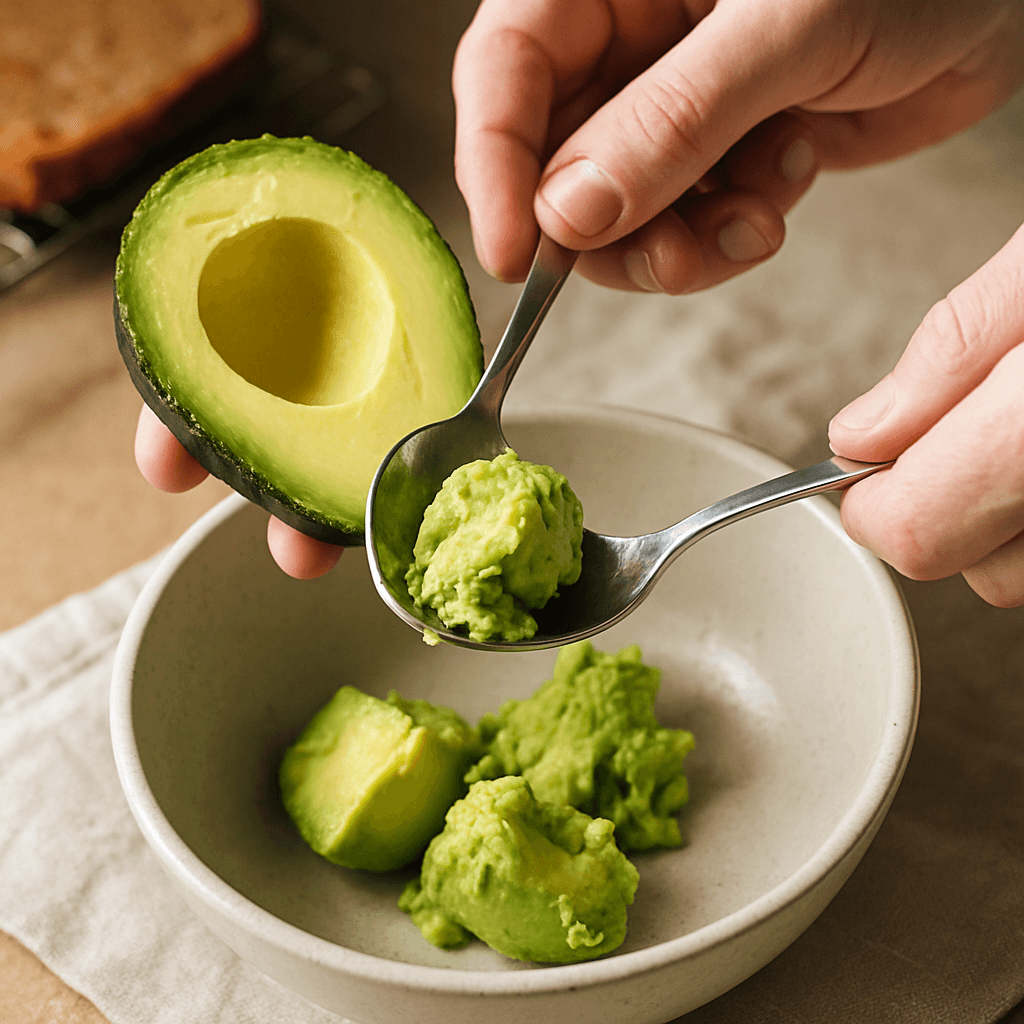 Avocado Toast with Poached Egg step photo