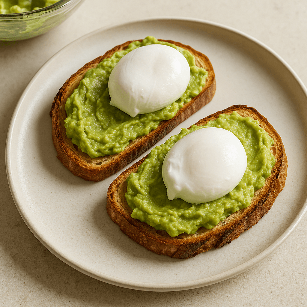 Avocado Toast with Poached Egg step photo