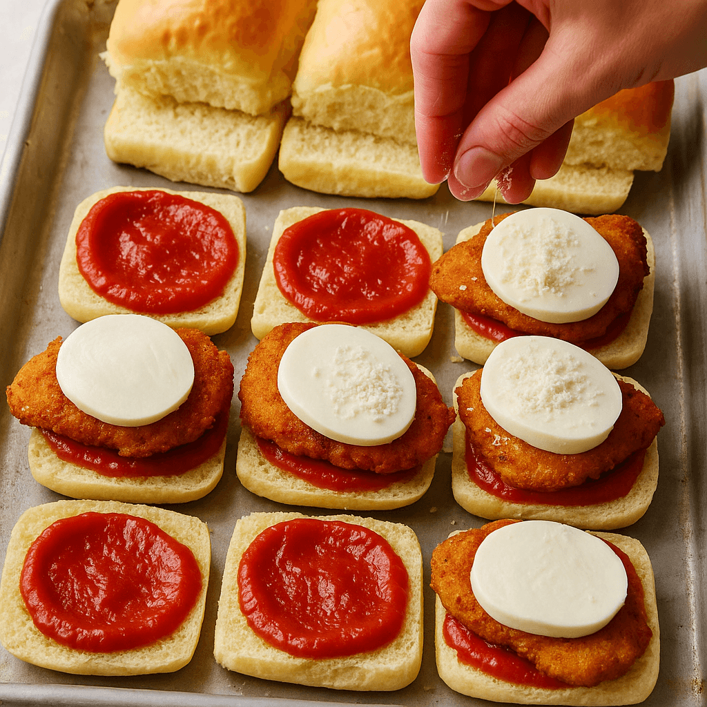 Chicken Parmesan Sliders step photo