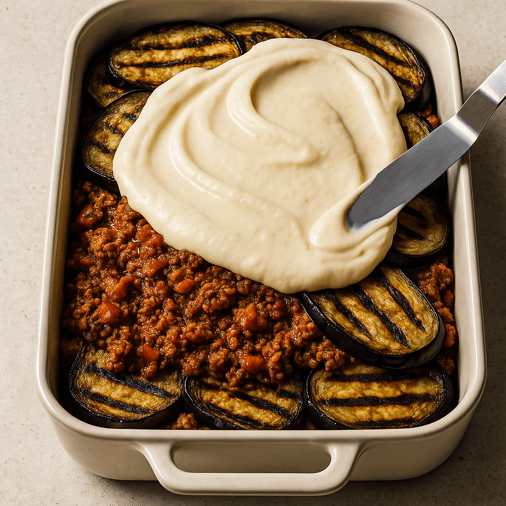 Greek Moussaka step photo