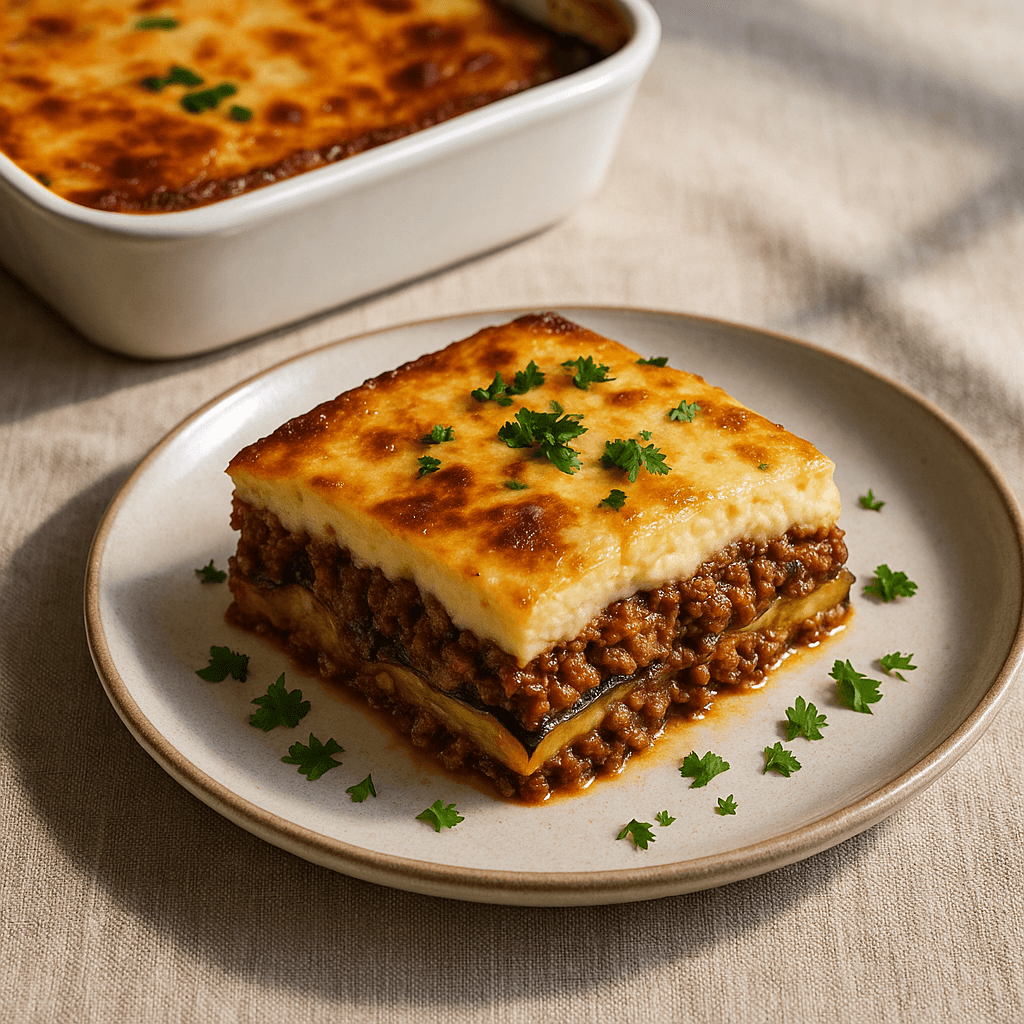 Greek Moussaka step photo