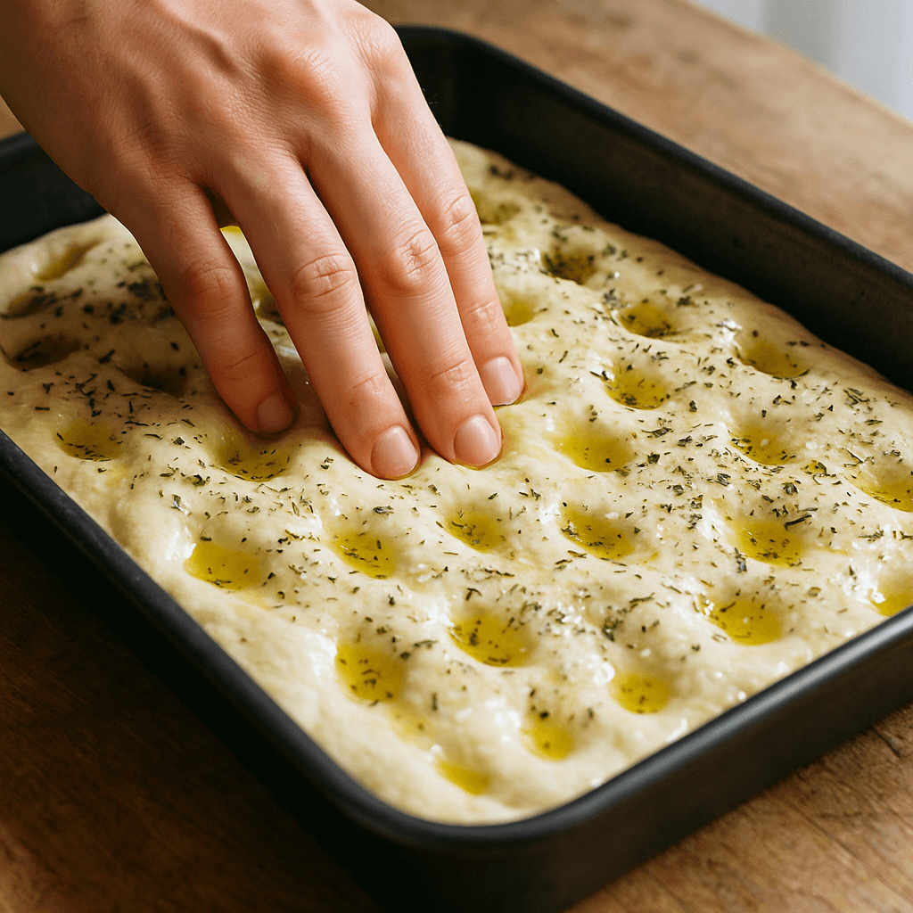 Homemade Focaccia step photo