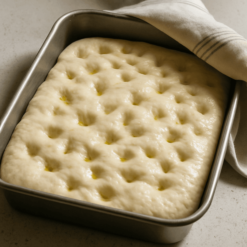 Homemade Focaccia step photo