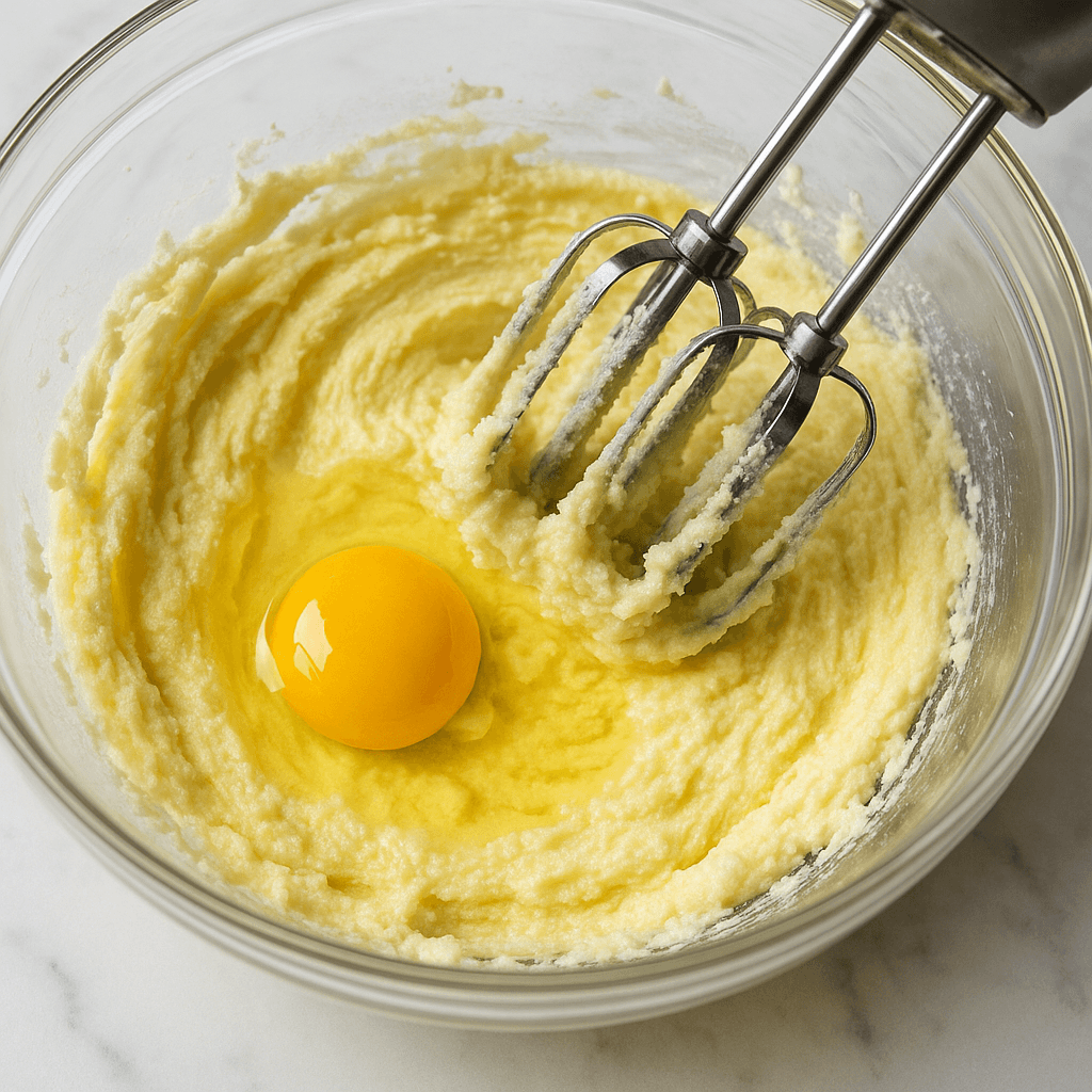 Lemon Blueberry Pound Cake step photo