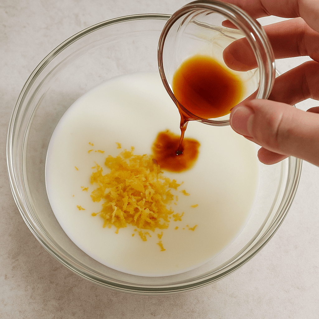 Lemon Blueberry Pound Cake step photo