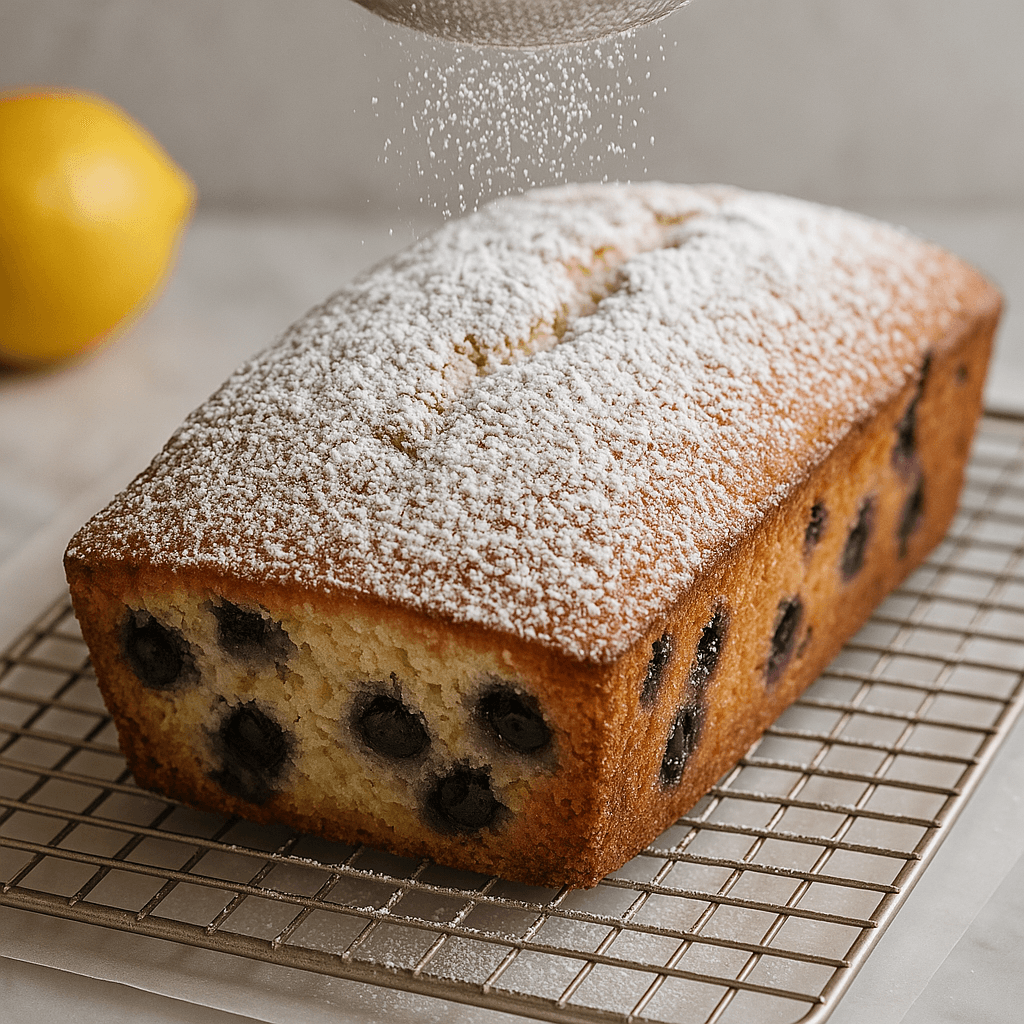 Lemon Blueberry Pound Cake step photo
