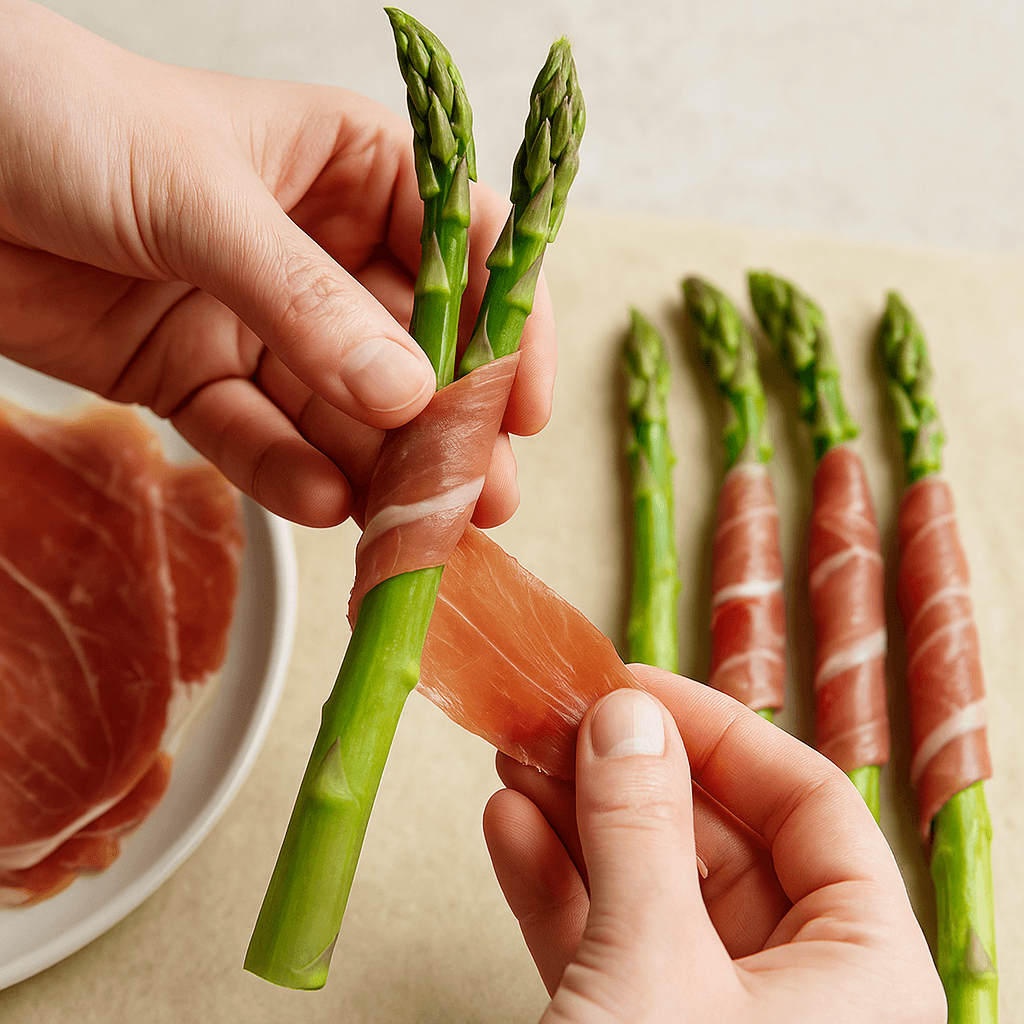 Prosciutto Wrapped Asparagus step photo