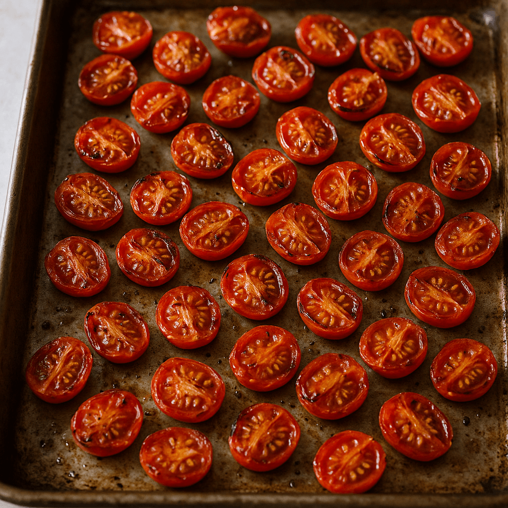 Roasted Tomato and Burrata Crostini step photo