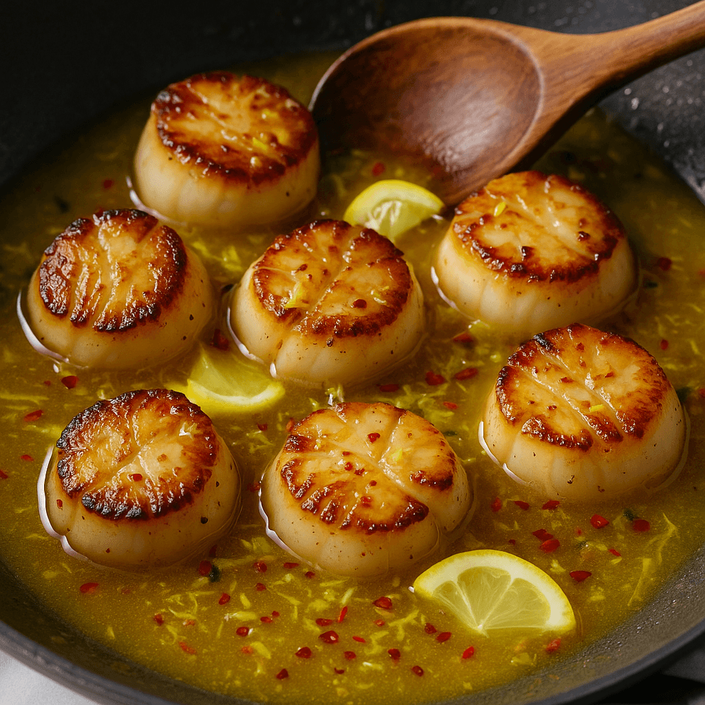 Seared Scallops with Lemon step photo