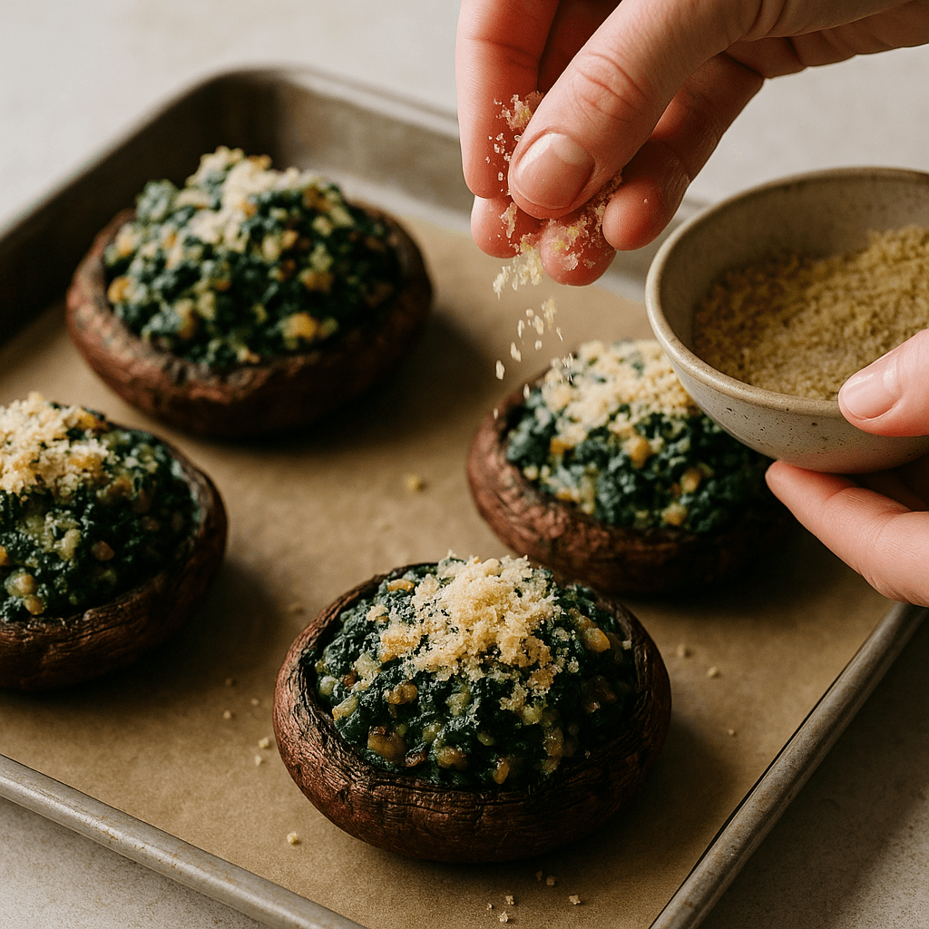 Stuffed Portobello Mushrooms step photo