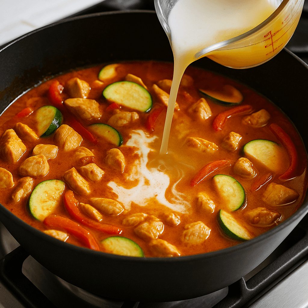 Thai Red Curry Chicken step photo