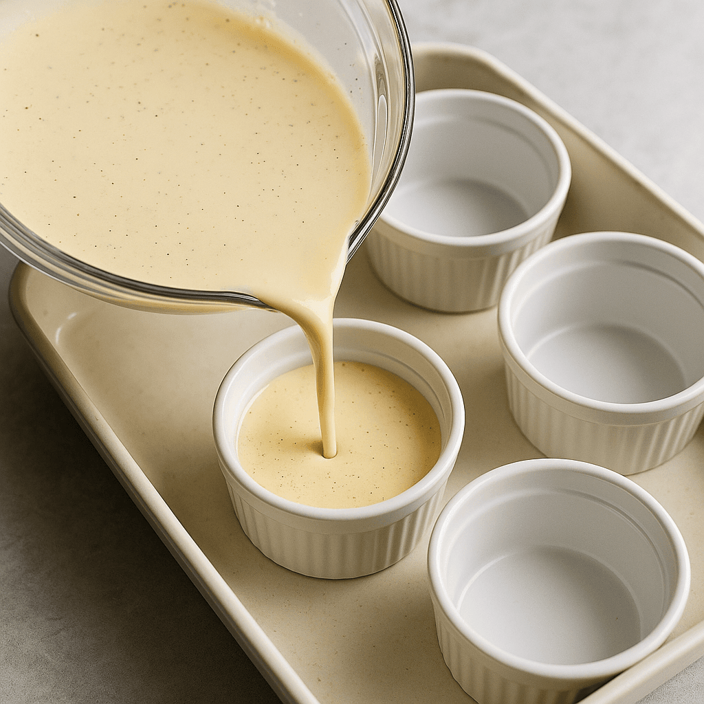 Vanilla Bean Crème Brûlée step photo