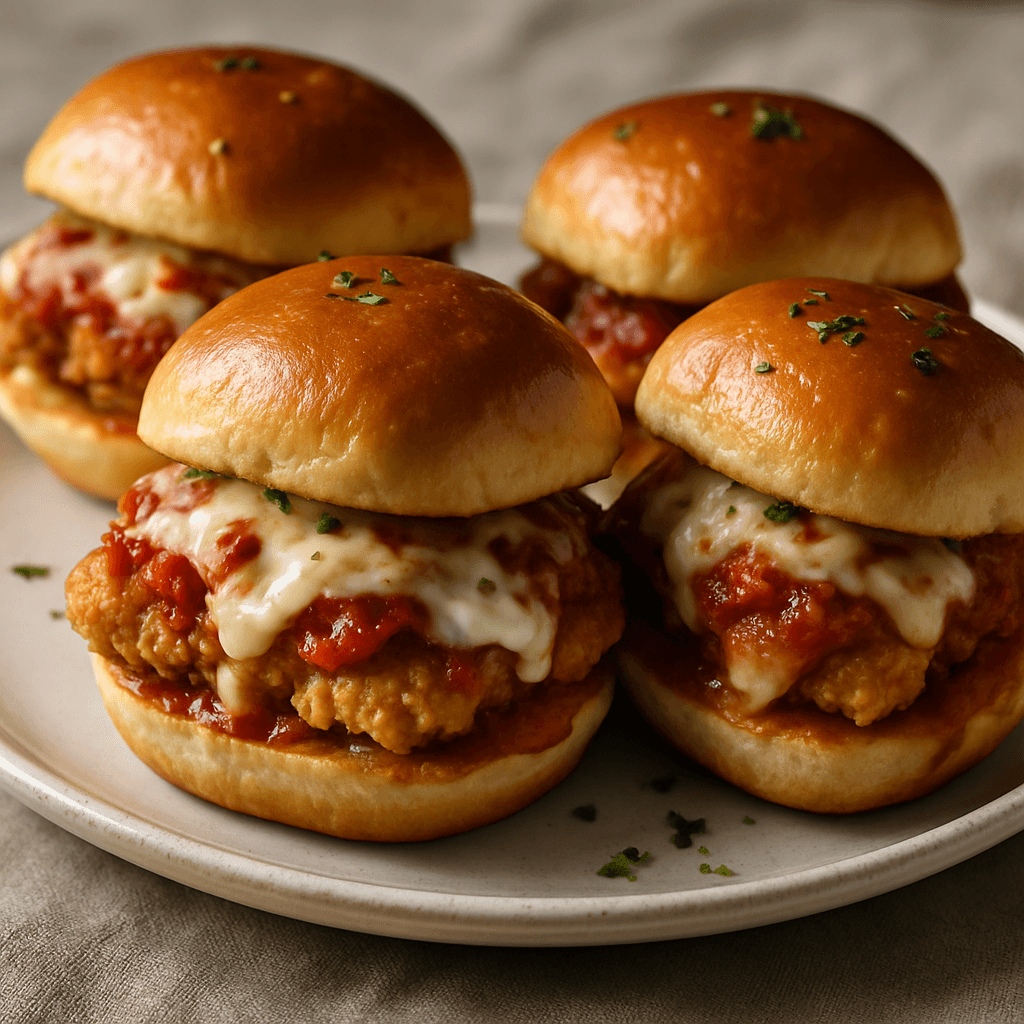 Chicken Parmesan Sliders hero image