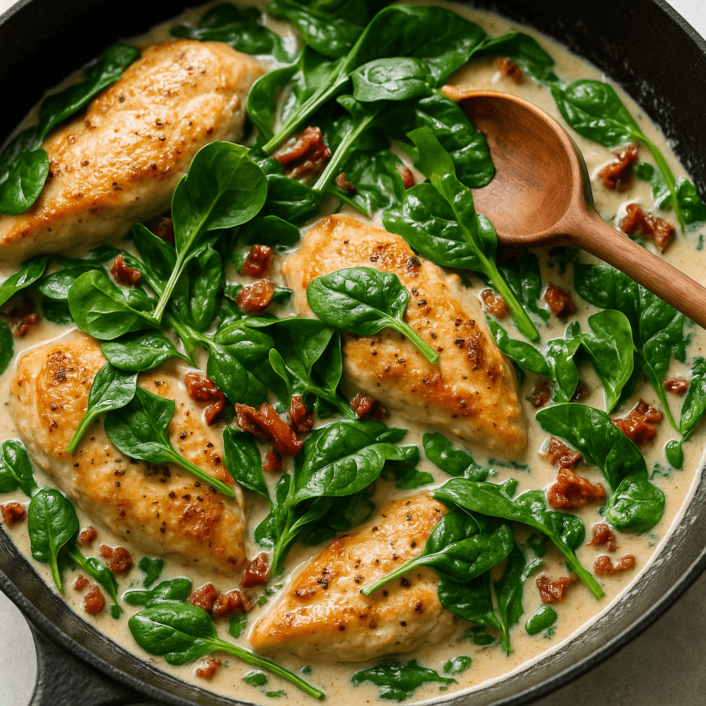 Creamy Tuscan Garlic Chicken step photo
