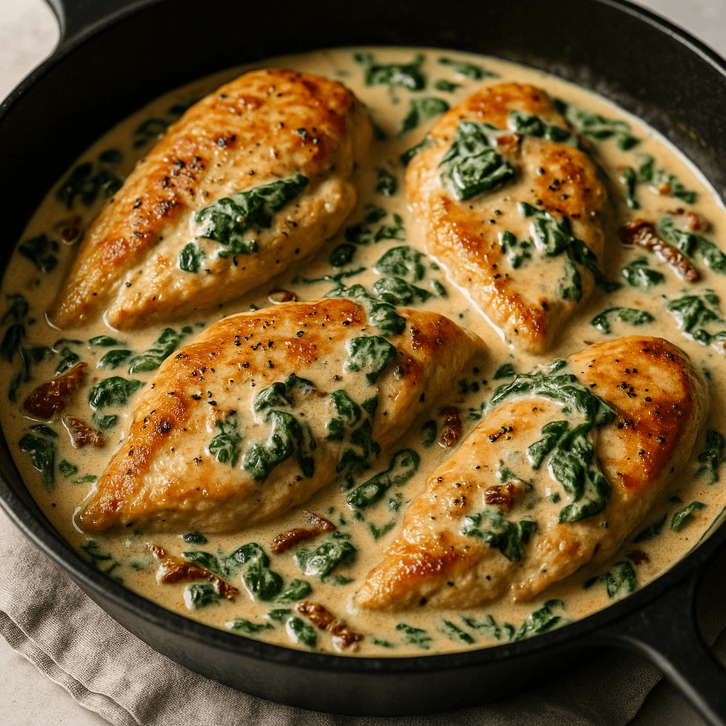 Creamy Tuscan Garlic Chicken step photo