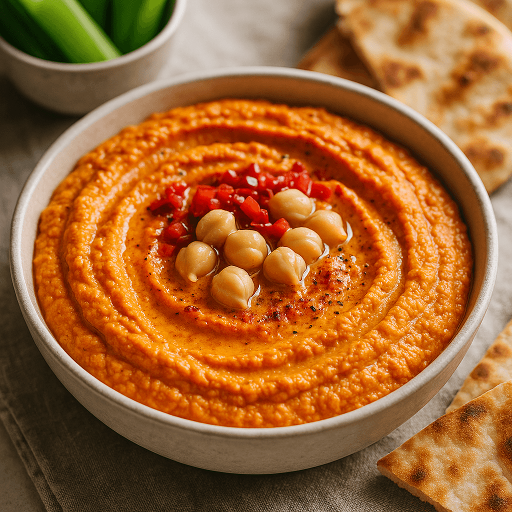 Roasted Red Pepper Hummus hero image