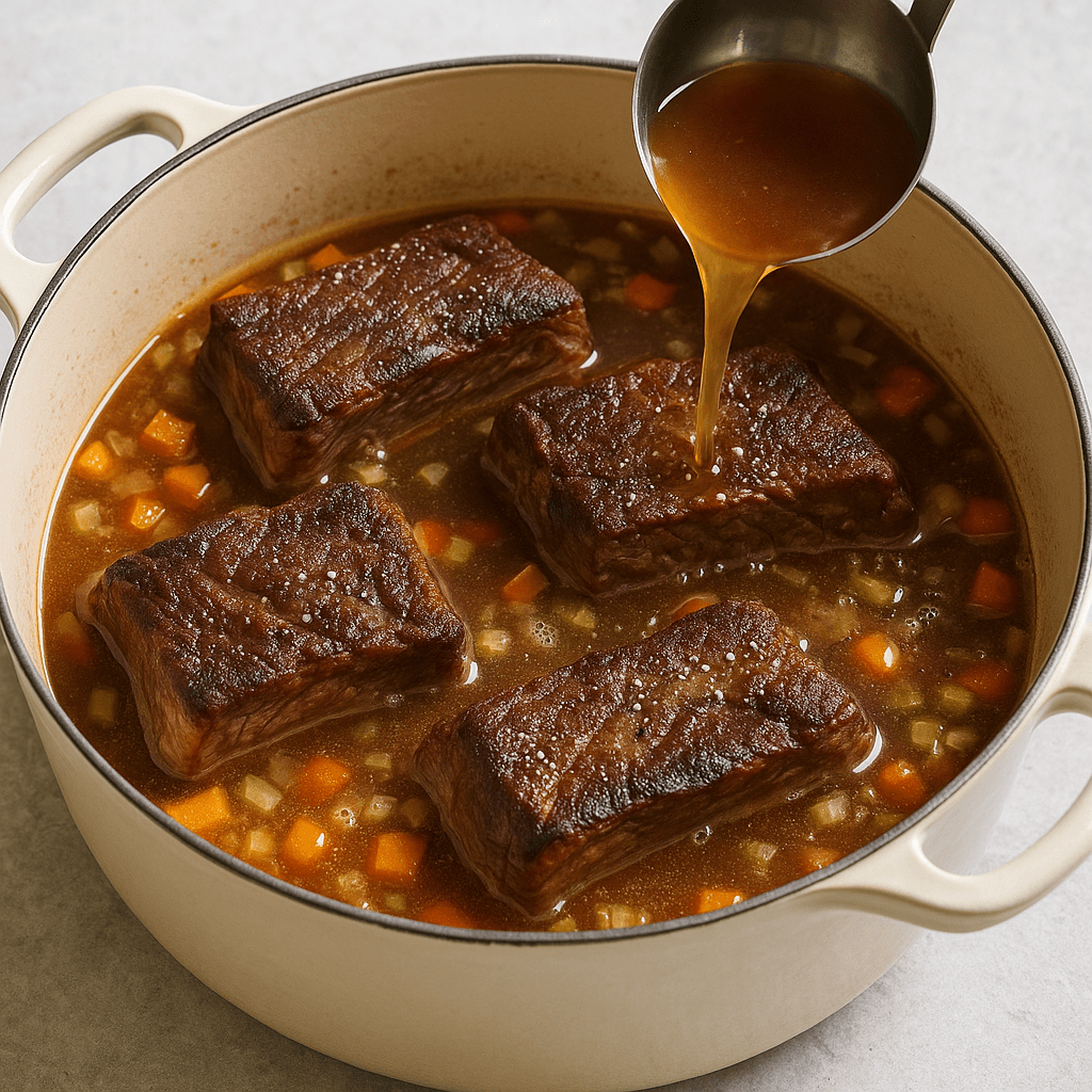 Slow-Braised Beef Short Ribs step photo