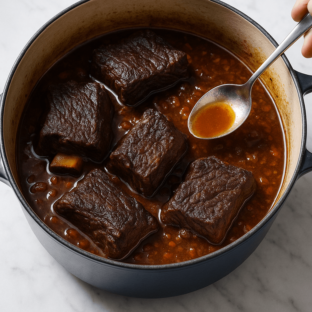 Slow-Braised Beef Short Ribs step photo